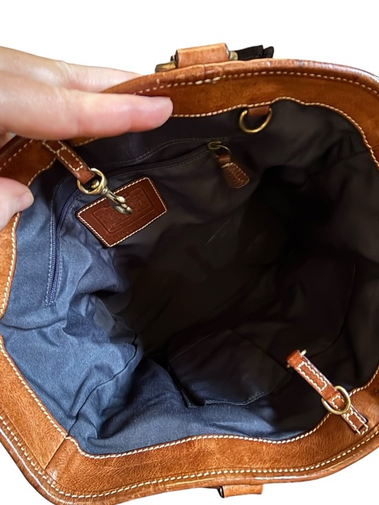 Coach Legacy RARE Limited Edition Mosaic Denim Patchwork Tote Bag Blue Signature - Picture 5 of 13